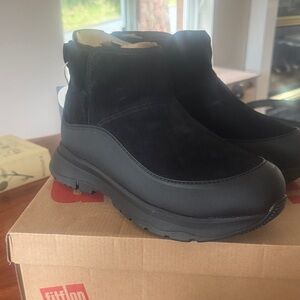 Fitflop Black Waterproof Ankle Boots NWT